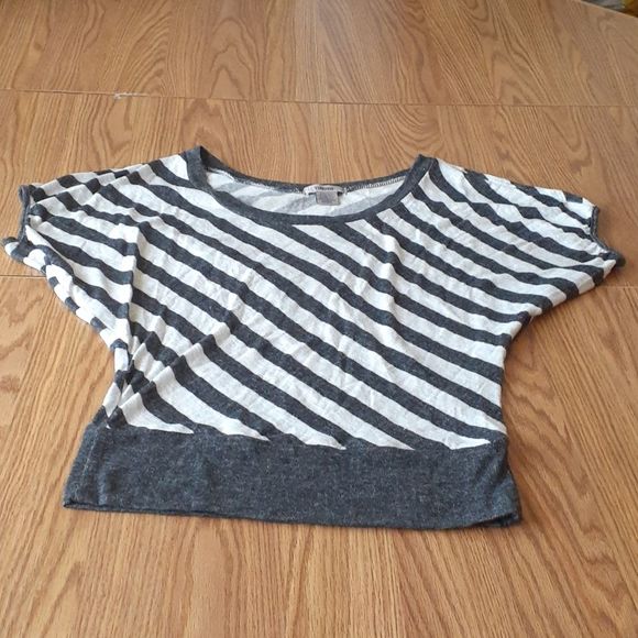 TIMING S KNIT BAT WING S TOP black and cream - Picture 9 of 10